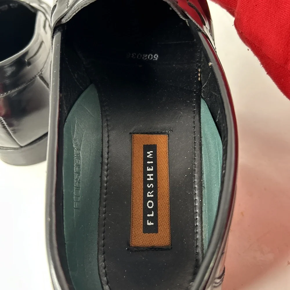 Florsheim‎ Mens Dress Shoes Brown/Black Leather Loafers Tassel Size 11